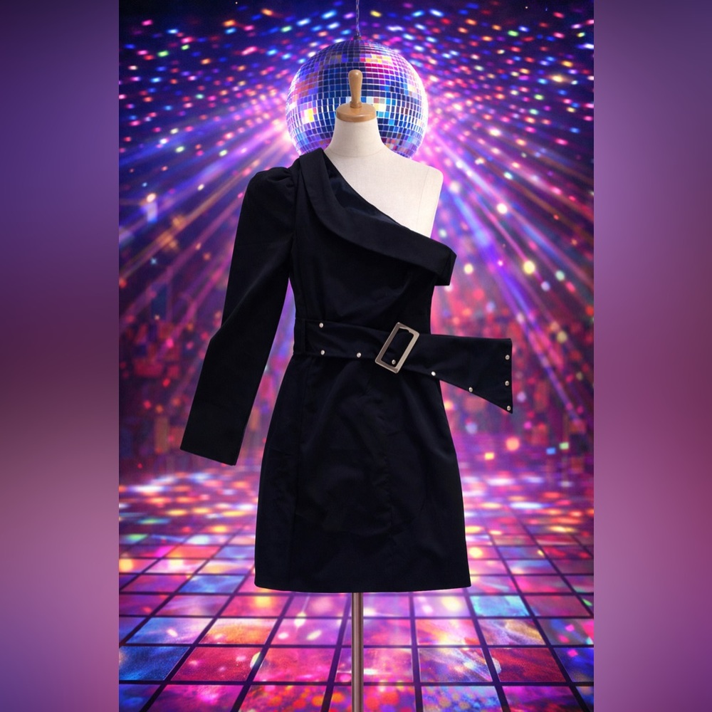 HOT !!! asymmetrical mini dress